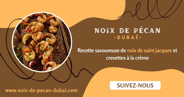 Noix de Saint-Jacques et crevettes à la crème