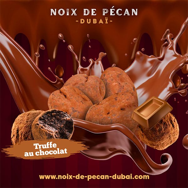 Noix de p&eacute;can enrob&eacute;es au chocolat fa&ccedil;on truffe