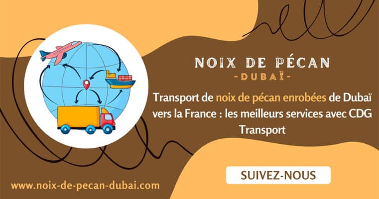 transport des noix de pécan enrobées