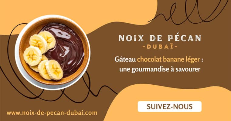 gâteau chocolat banane léger