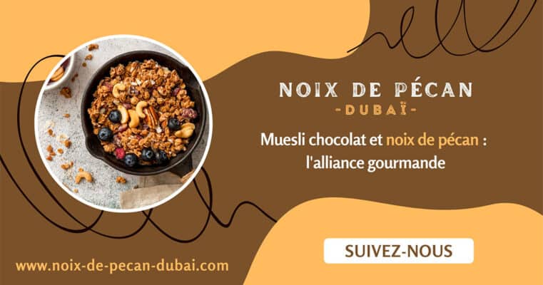Muesli chocolat et noix de pécan